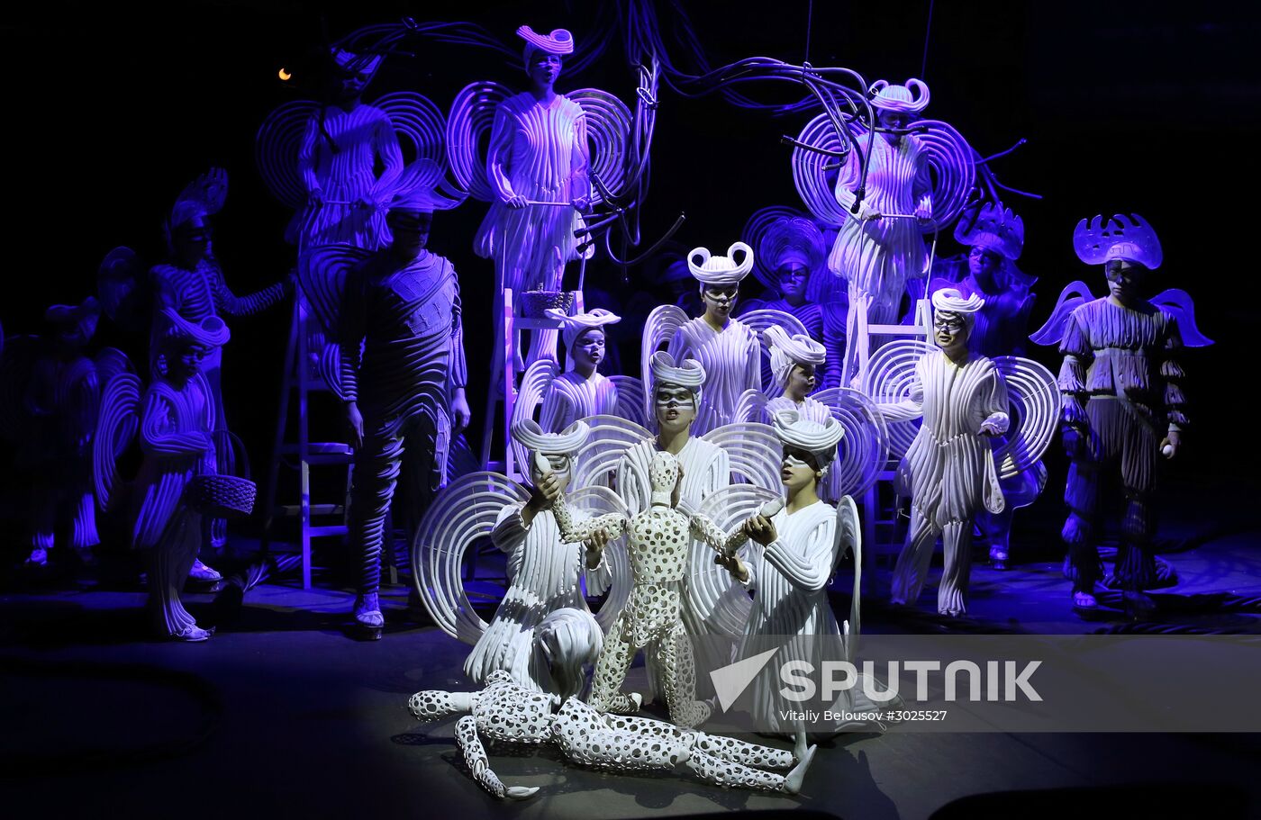 Dress rehearsal of "Noye's Fludde" opera