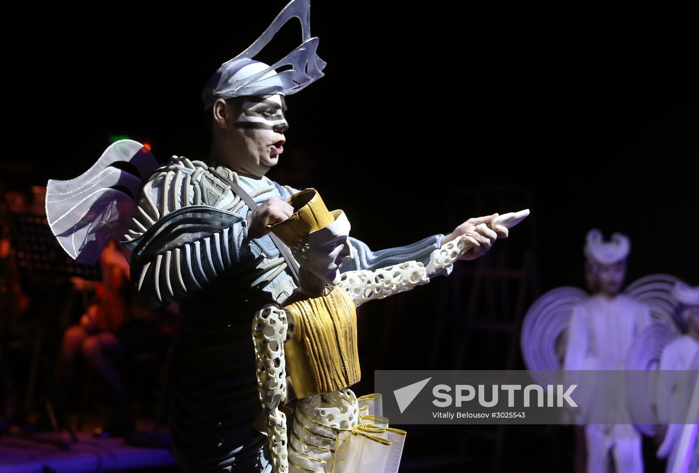 Dress rehearsal of "Noye's Fludde" opera