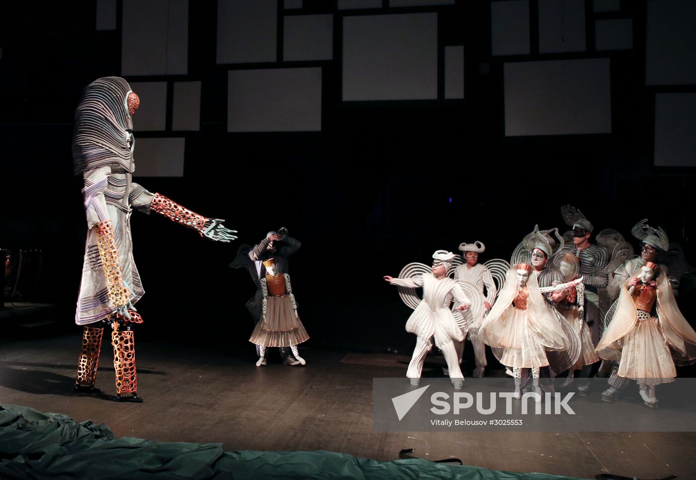 Dress rehearsal of "Noye's Fludde" opera