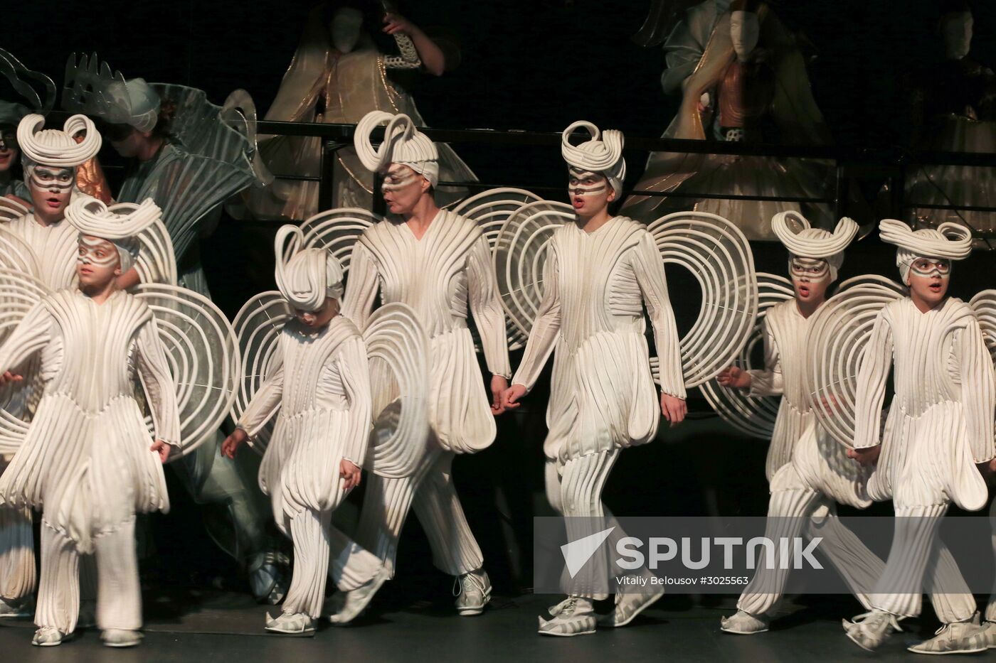 Dress rehearsal of "Noye's Fludde" opera