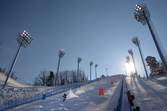 FIS Freestyle Skiing World Cup. Moguls. Training sessions
