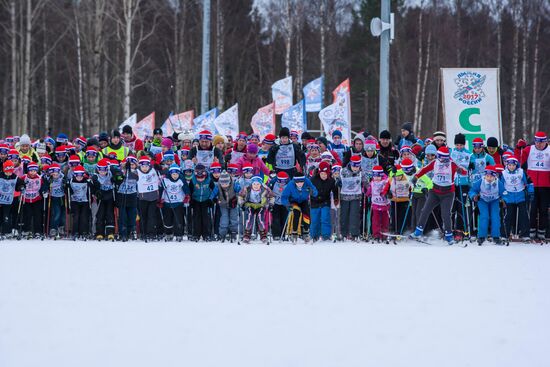 Russian nationwide Ski Track of Russia 2017 (Lyzhnya Rossiyi 2017) mass ski race