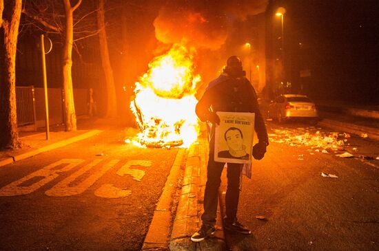 Protest against police brutality in France