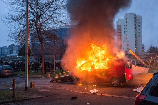 Protest against police brutality in France
