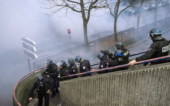 Protest against police brutality in France