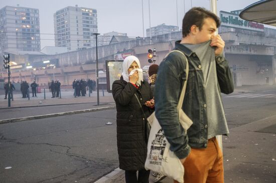 Protest against police brutality in France
