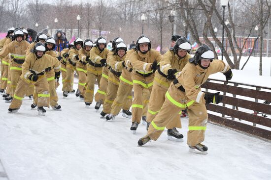 "Russian Emergencies Ministry for Healthy Lifestyle" flashmob