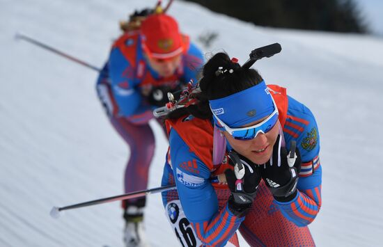 IBU World Championships. Women's pursuit