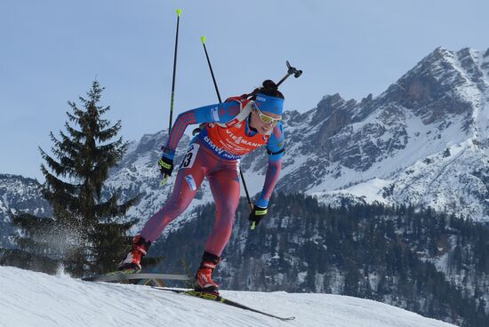 IBU World Championships. Women's pursuit