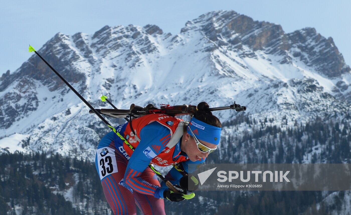 IBU World Championships. Women's pursuit