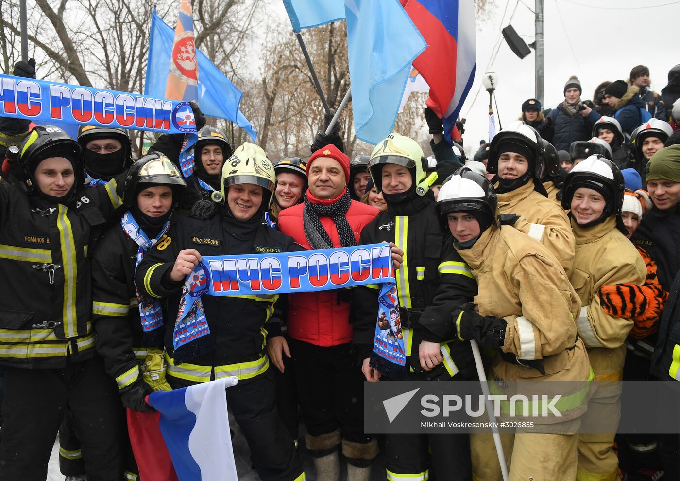 "Russian Emergencies Ministry for Healthy Lifestyle" flashmob