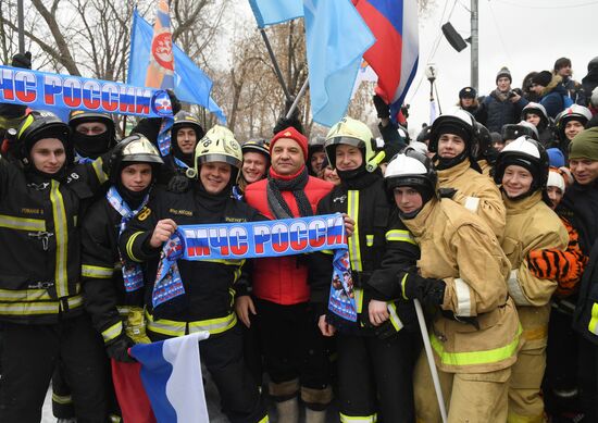 "Russian Emergencies Ministry for Healthy Lifestyle" flashmob