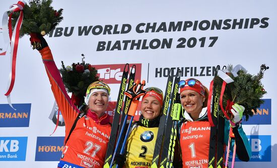 IBU World Championships. Women's pursuit