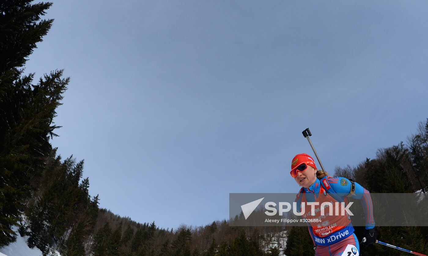 IBU World Championships. Women's pursuit