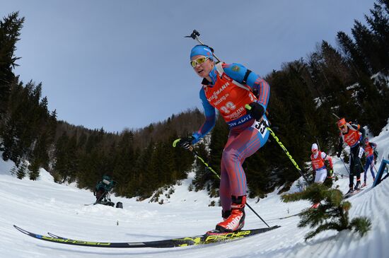 IBU World Championships. Women's pursuit