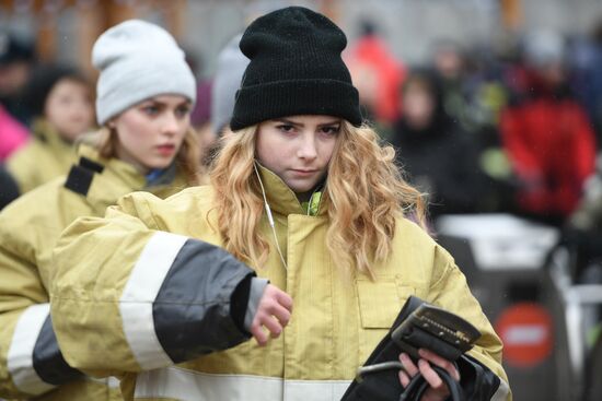 "Russian Emergencies Ministry for Healthy Lifestyle" flashmob