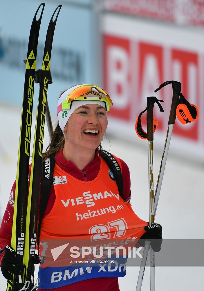 IBU World Championships. Women's pursuit