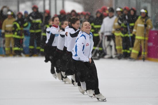 "Russian Emergencies Ministry for Healthy Lifestyle" flashmob