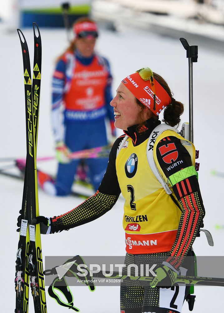 IBU World Championships. Women's pursuit