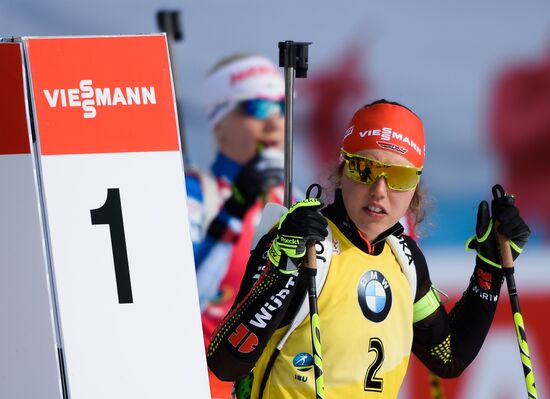 IBU World Championships. Women's pursuit