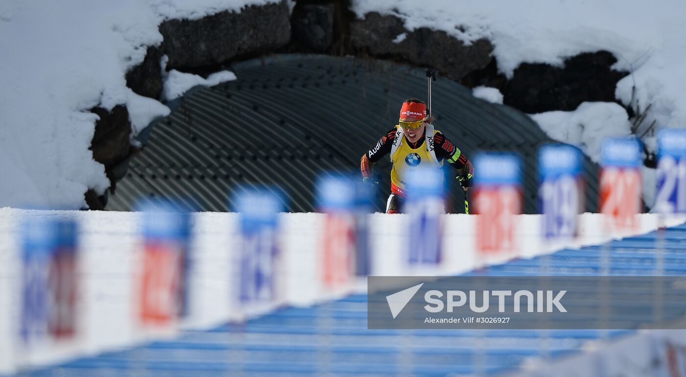 IBU World Championships. Women's pursuit