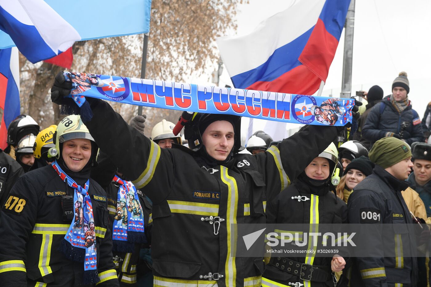"Russian Emergencies Ministry for Healthy Lifestyle" flashmob