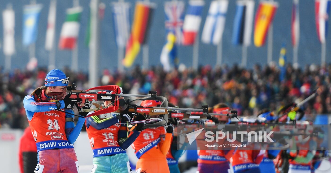 IBU World Championships. Women's pursuit