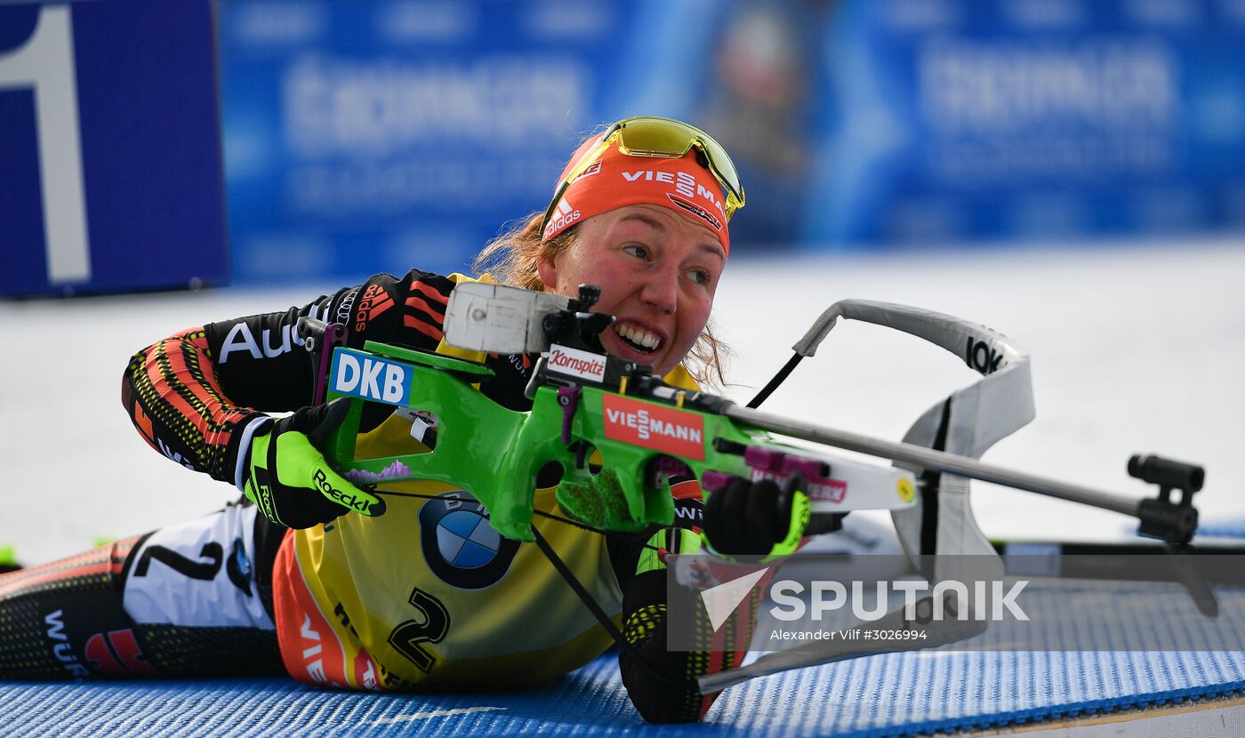 IBU World Championships. Women's pursuit