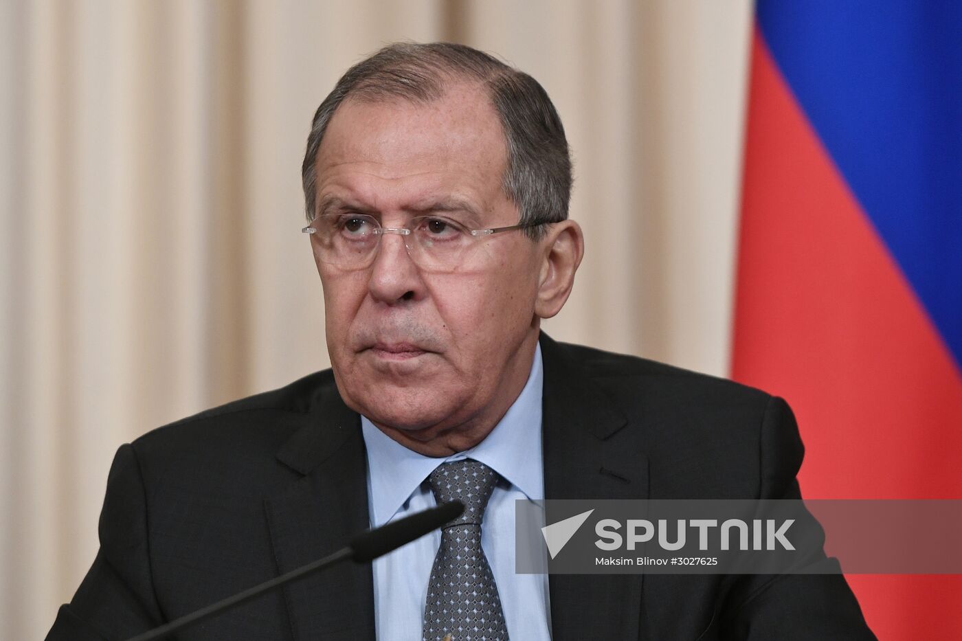 Russian Foreign Minister Sergei Lavrov meets with his Mongolian counterpart Tsend Munkh-Orgil