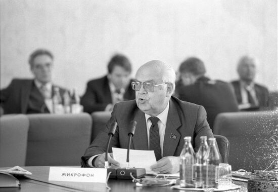 Secretary of CPSU Central Committee Anatoly Dobrynin
