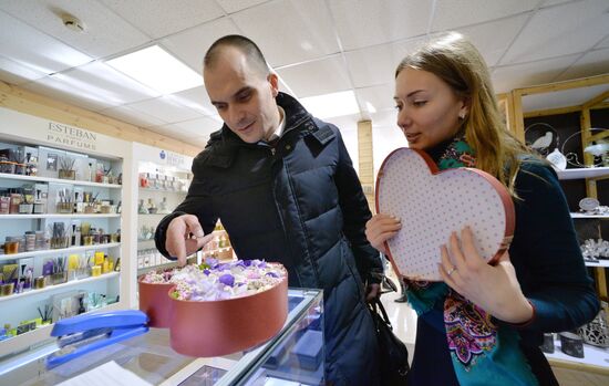 St. Valentine Day celebrations in Russian cities