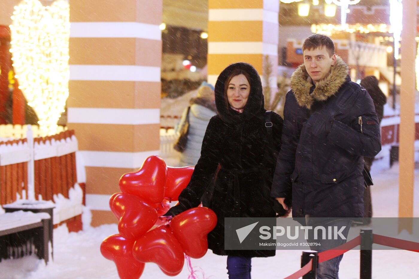 St. Valentine Day celebrations in Russian cities