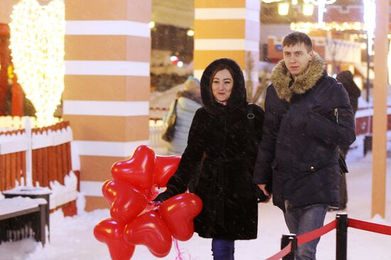 St. Valentine Day celebrations in Russian cities