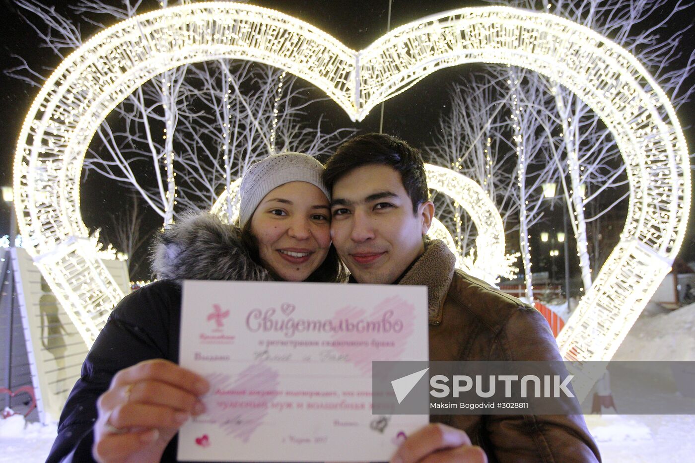 St. Valentine Day celebrations in Russian cities