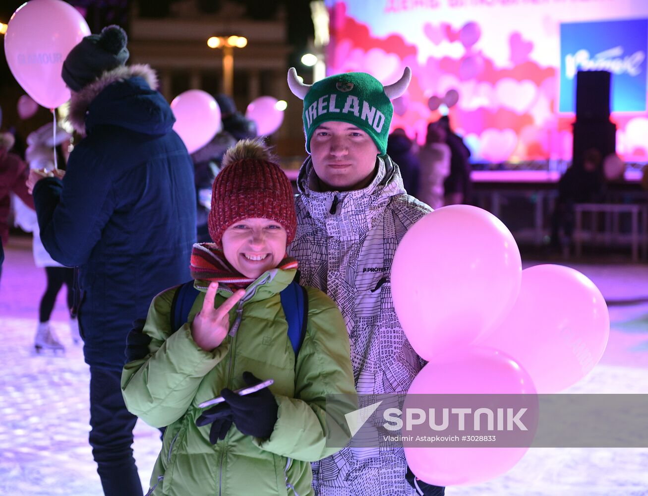 St. Valentine Day celebrations in Russian cities