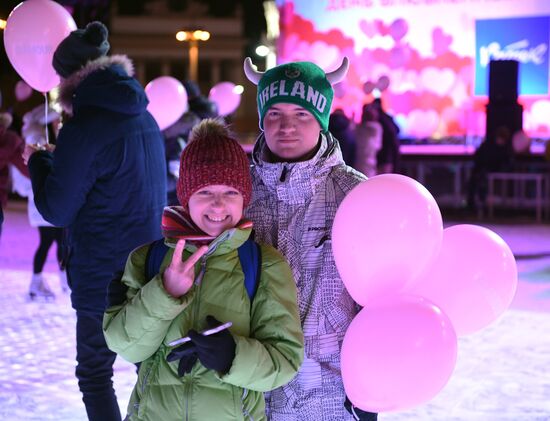 St. Valentine Day celebrations in Russian cities