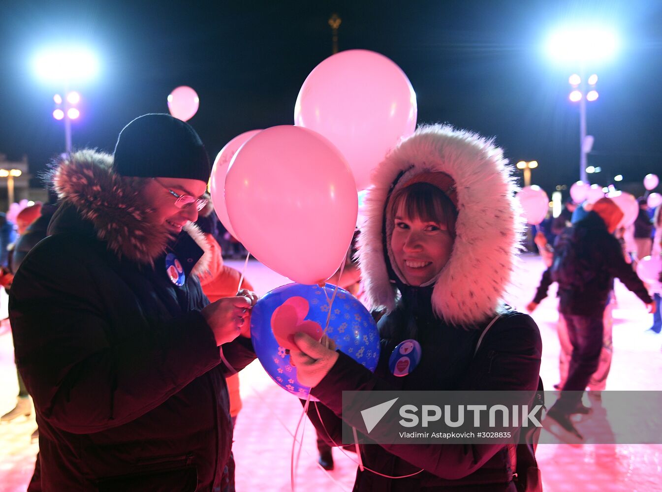 St. Valentine Day celebrations in Russian cities