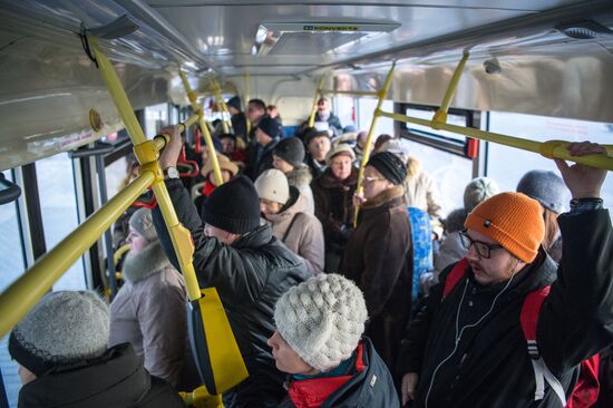 Russian electric bus begins operation in Moscow