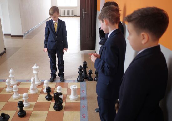 Chess club at Krasnodar school