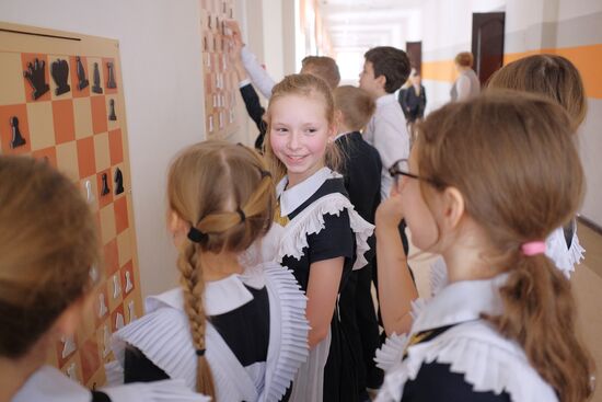 Chess club at Krasnodar school