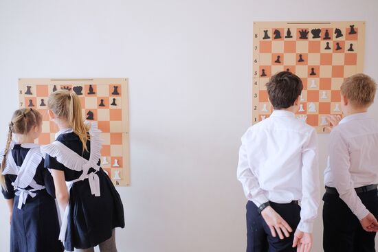 Chess club at Krasnodar school