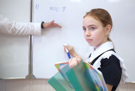 Chess club at Krasnodar school