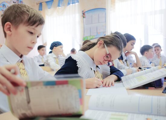 Chess club at Krasnodar school