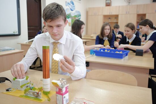 Chess club at Krasnodar school