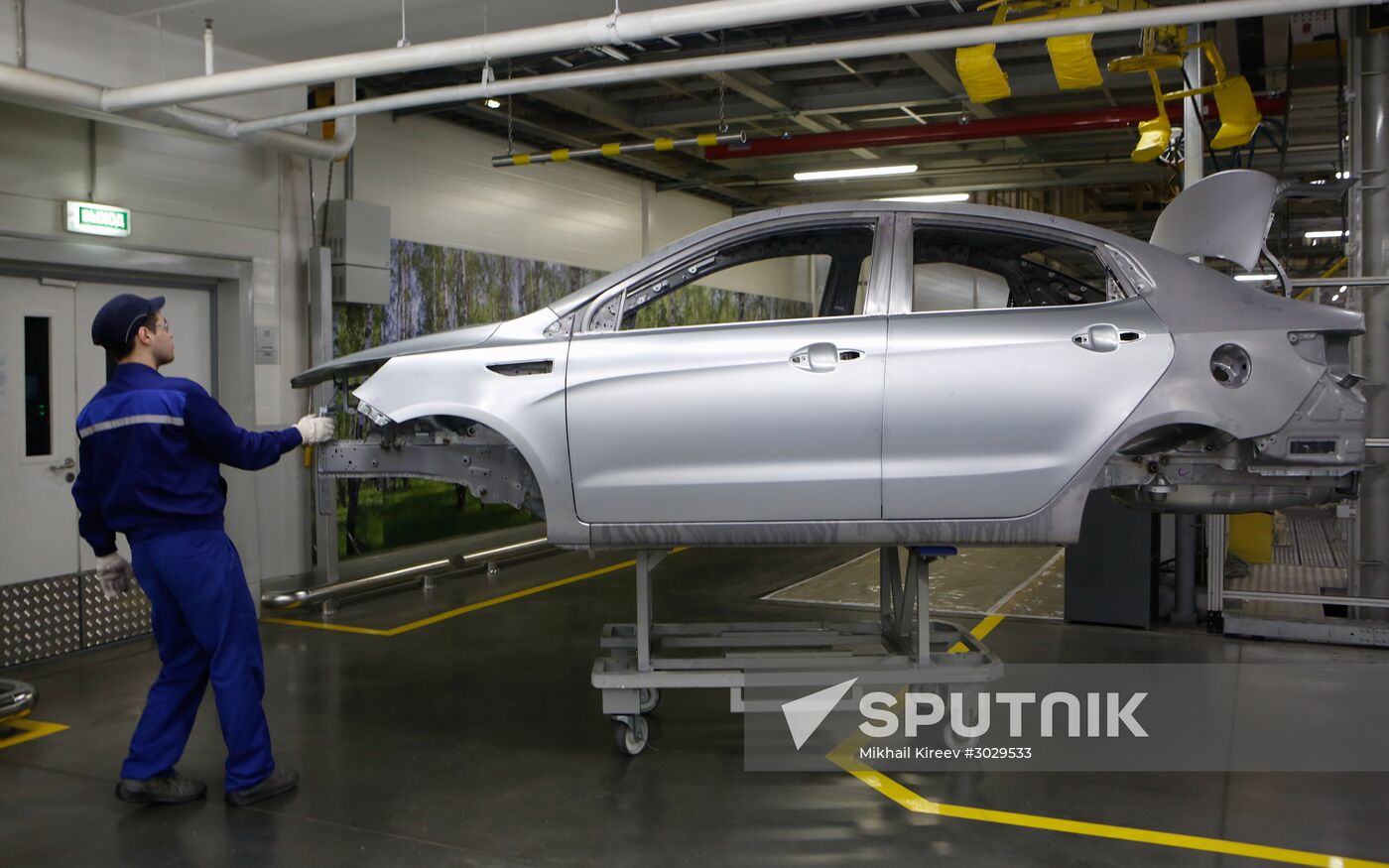 Updated Hyundai Solaris cars manufactured in Leningrad Region