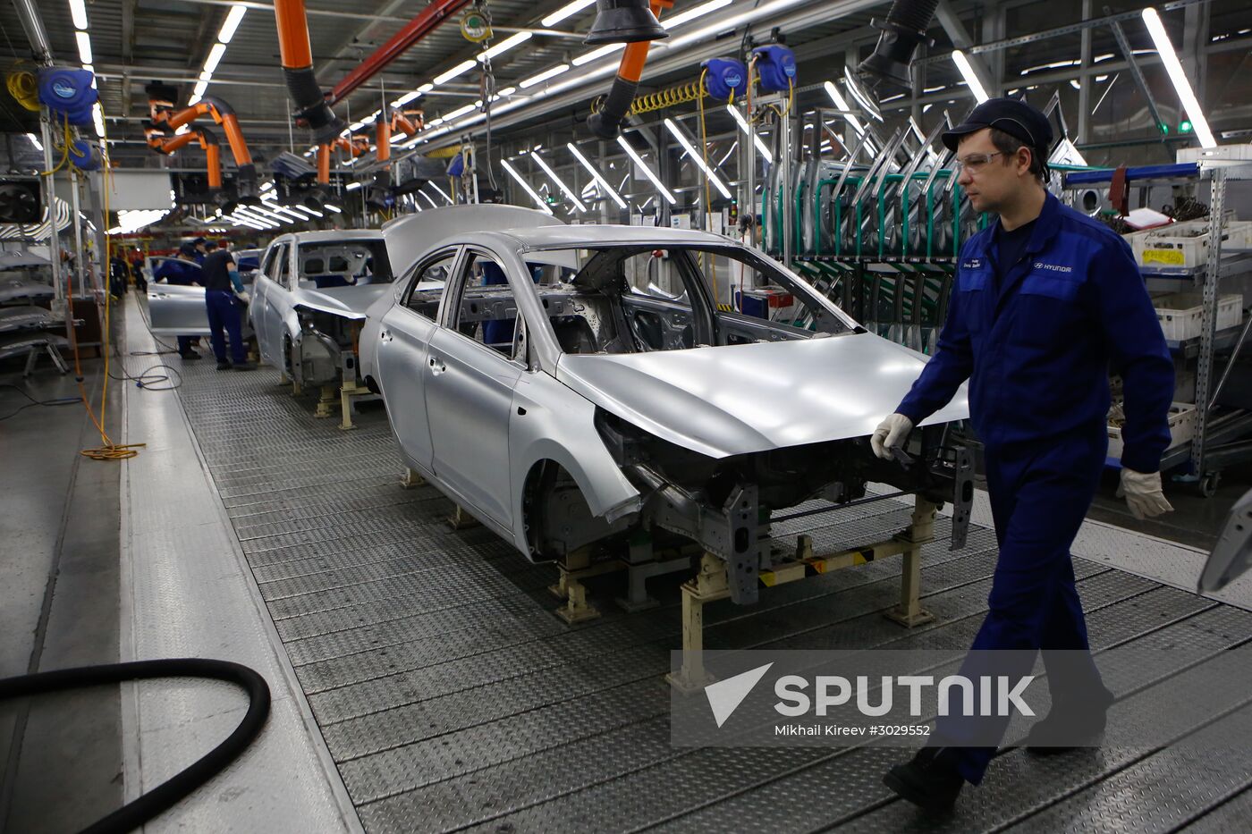 Updated Hyundai Solaris cars manufactured in Leningrad Region