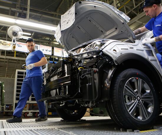 Updated Hyundai Solaris cars manufactured in Leningrad Region