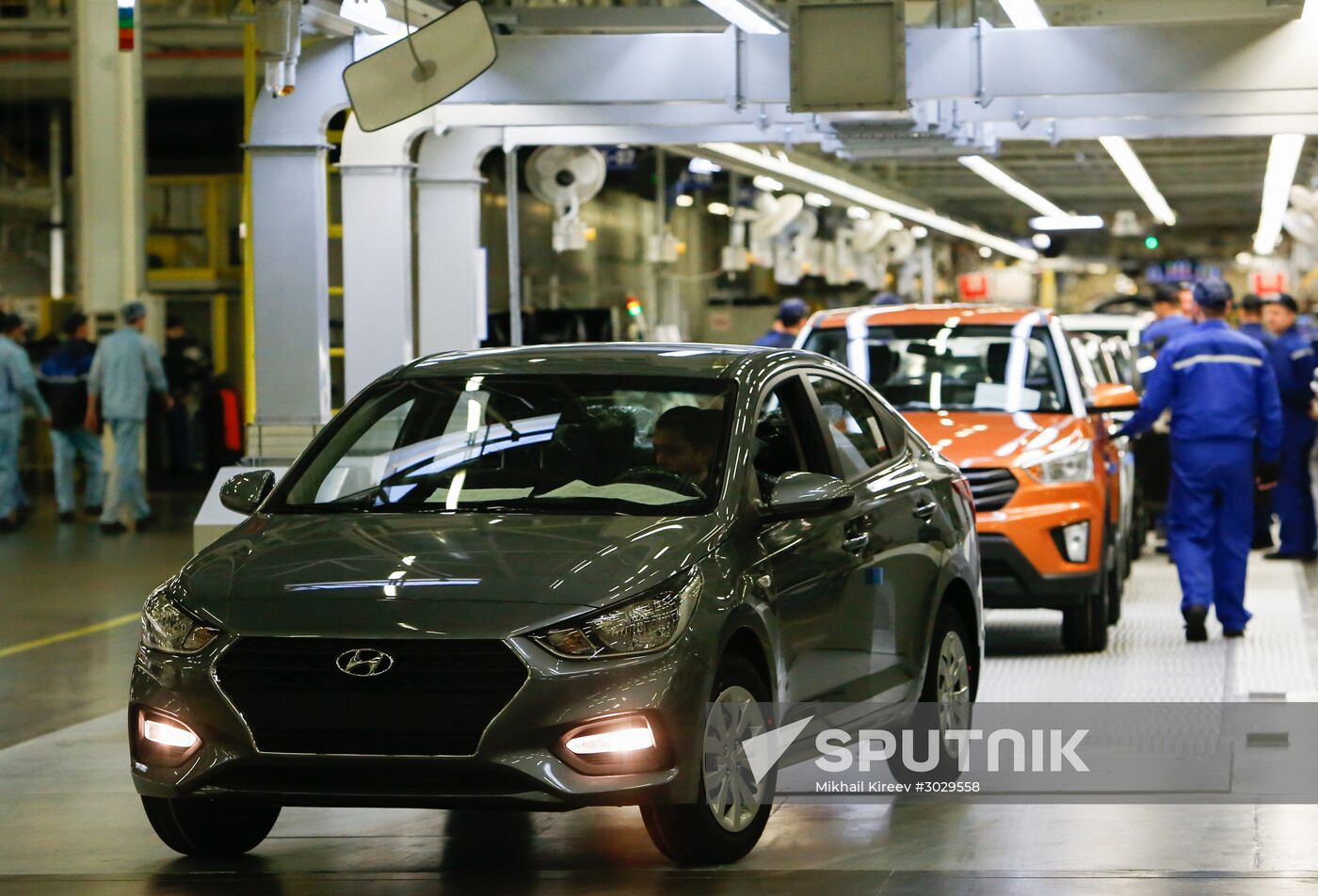 Updated Hyundai Solaris cars manufactured in Leningrad Region