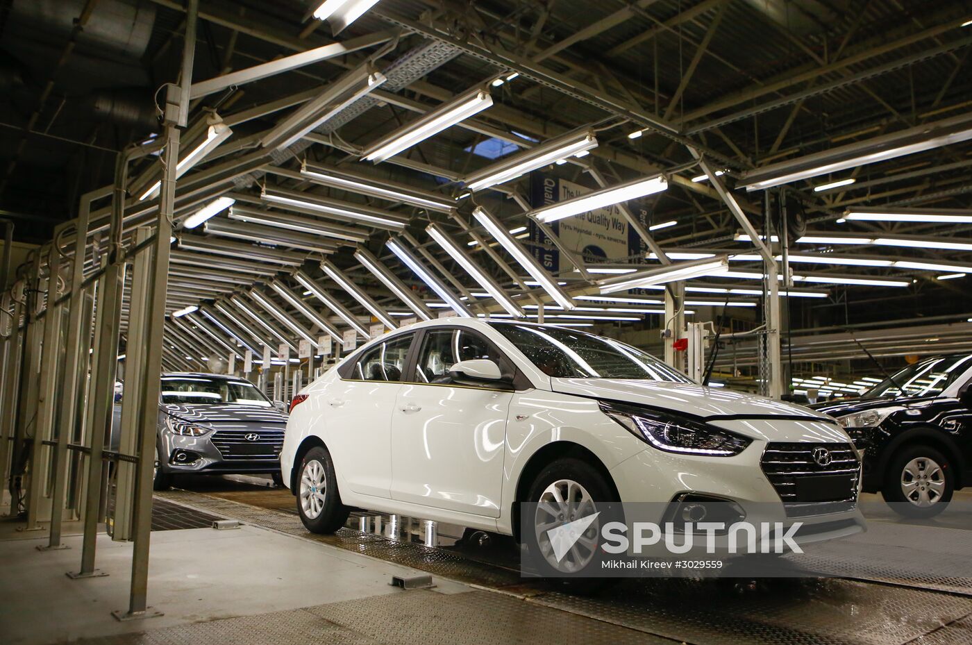 Updated Hyundai Solaris cars manufactured in Leningrad Region