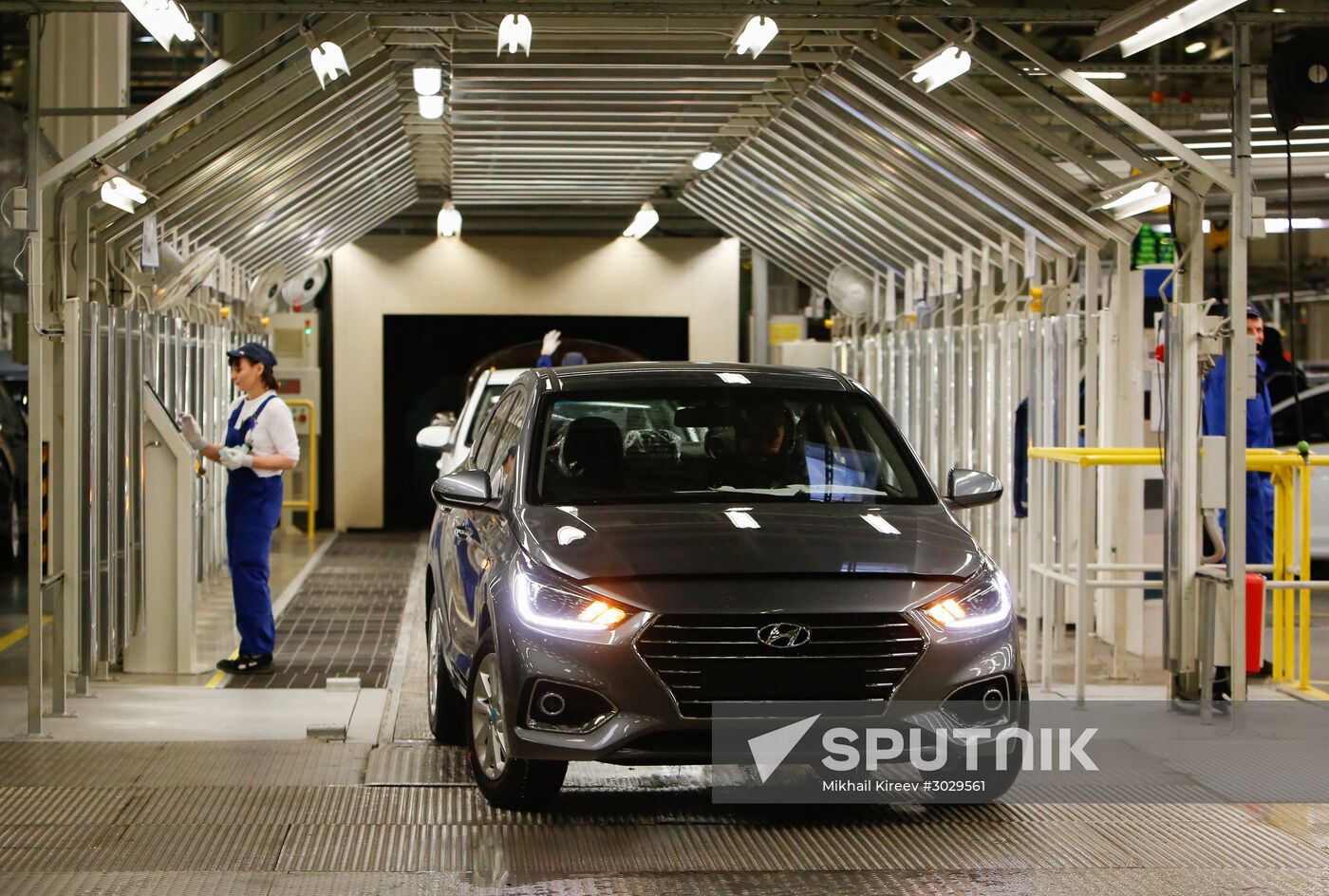 Updated Hyundai Solaris cars manufactured in Leningrad Region